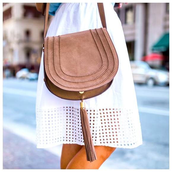 Vince Camuto Handbags - Vince Camuto Izzi Flap Bag in Mink